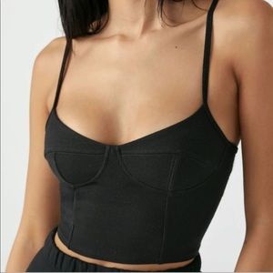 Joah Brown bustier crop tank